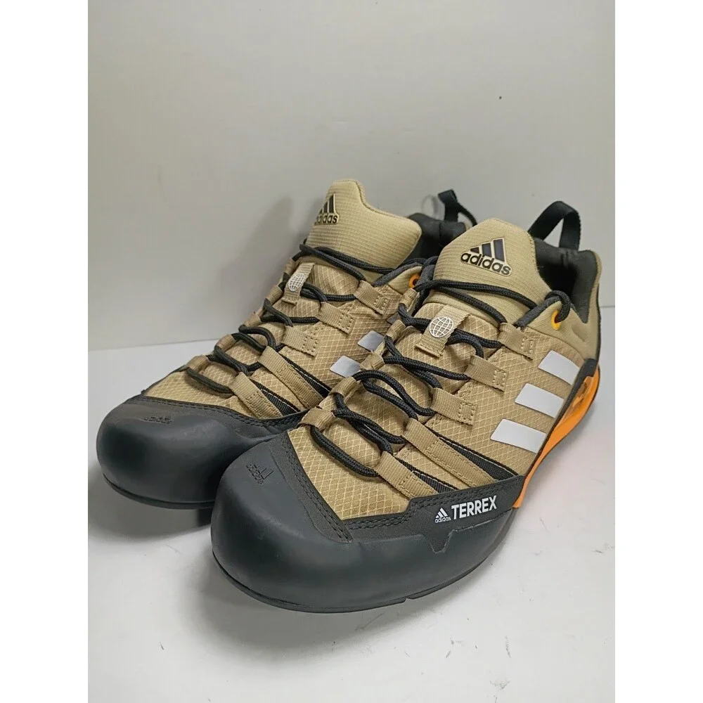 Adidas Terrex Swift Solo Approach shoes in Beige Tone/Flash Orange Men's Size 9